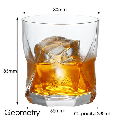 1 Copo de Uísque, Copos Tumbler para Whisky On the Rocks, Vidraria para Coquetéis, Scotch, Bourbon, Gin, Vodca, Conhaque