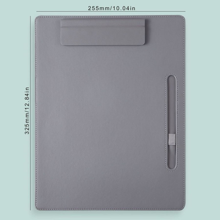 A4 leather writing clip, business folder, data book, office storage menu clip, contract book clip, music score clip