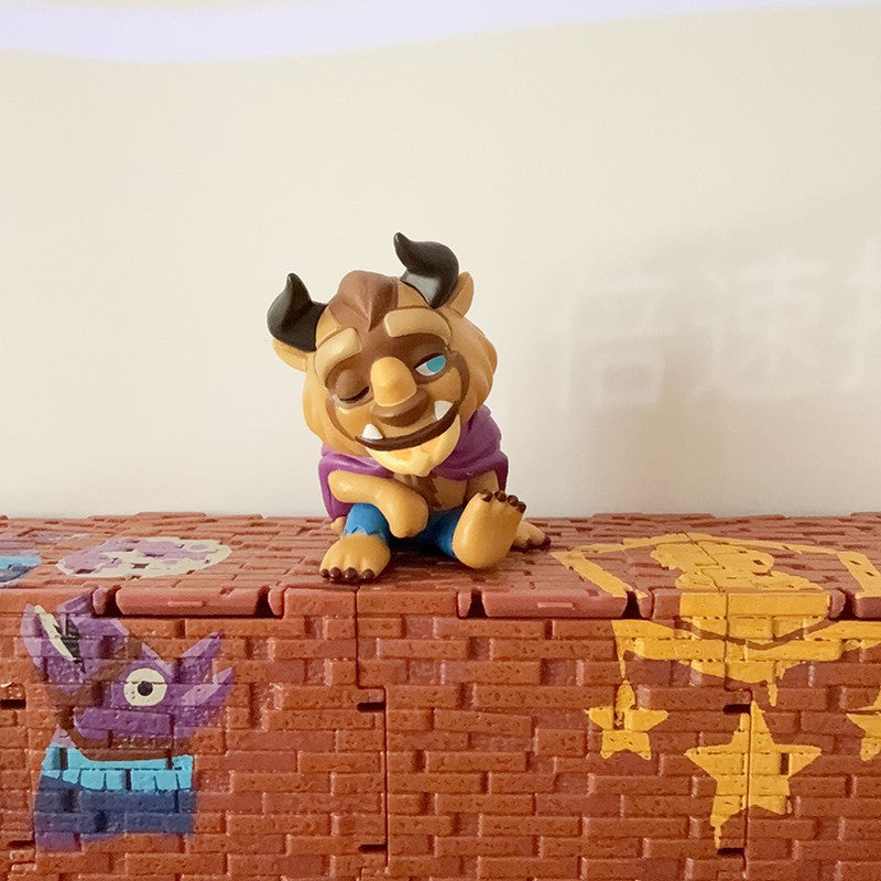 Bonecos de Ação Disney A Bela e a Fera Princesa Bela Adam Cogsworth Beatrice Chip Potts Bonecos de Anime Brinquedos Presente para Crianças