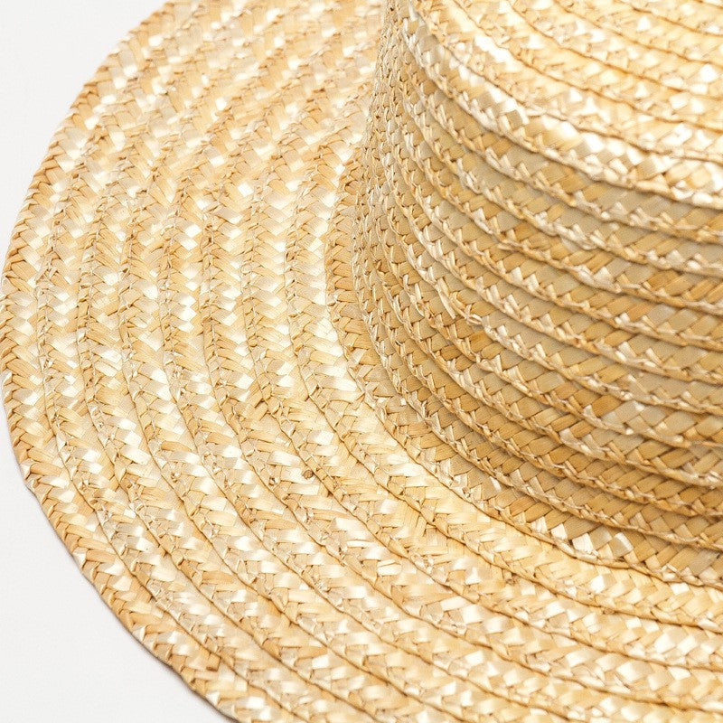 Chapéu de palha liso personalizado Chapéu boater de verão Fedora Chapéu de sol de praia Chapéu de palha base para fascinator artesanal