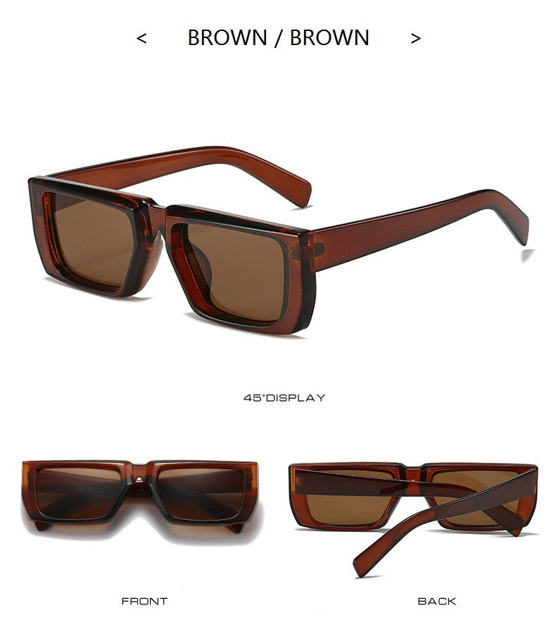 New Y2K Sunglasses for Men Women Trendy Sun Glasses Goggle Man Brand Designer Square Glasses Shades Female UV400 Eyewear