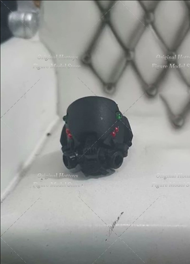 Em Estoque 1/12 Acessório de Cena de Soldado Máscara Preta Respirador Quadrado/Circular para Bonecos de Ação de 6 Polegadas Brinquedos