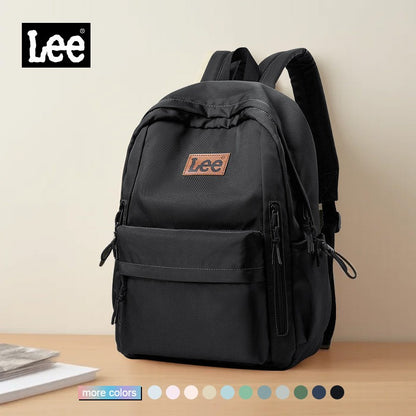 Mochila Leve LEE para Notebook 16 Polegadas Feminina Masculina Oxford, Bolsa Escolar de Ensino Médio de Grande Capacidade, Mochila de Estudante Universitário Adolescente