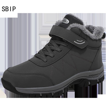Winter Velvet Men's Shoes Hiking Sneaker Casual Snow Boots Waterproof Warm Men Boots Outdoor Male Trekking Sneaker Botas Zapatos
