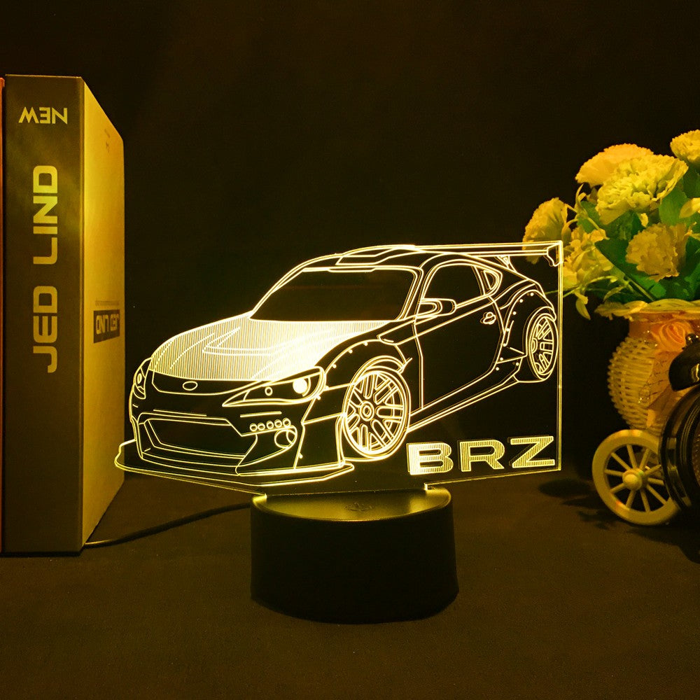 Sports Car 3d Illusion Lamp for Kids Bedroom Decor Nightlight Touch Sensor Atmosphere Birthday Gift Supercar Led Night Light