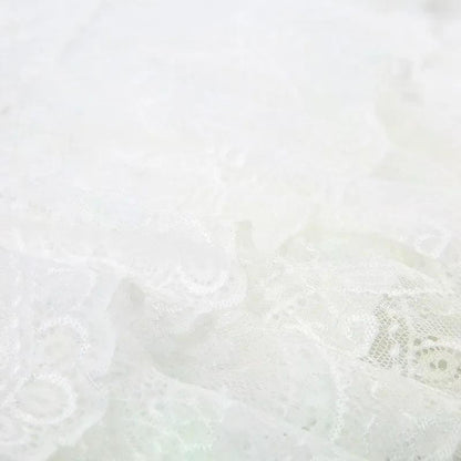 Lace Tulle Skirt A-line Miniskirt Black Solid Low Waist Tiered Lace Shorts Skirts Womens White Fairycore Micro Boho Skirt