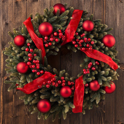 5/10/20Pcs Chritsmas Decoration Red Berry Branches Cherry Stamen For Home Decor Xmas New Year Gift Wedding Flowers Accessory