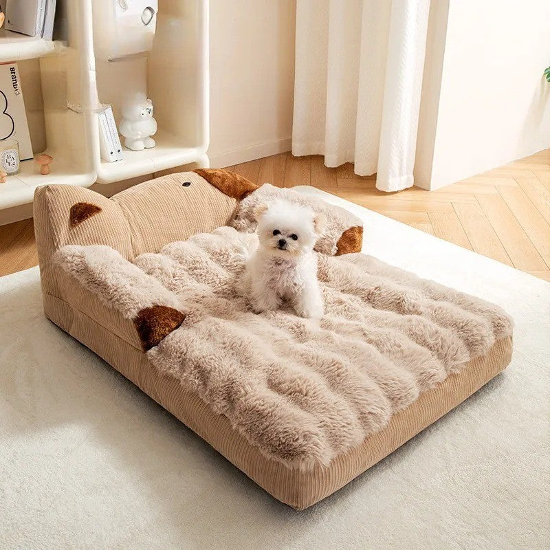 Cama para Cães Sofá Grande para Cães Camas Grandes para Animais de Estimação Cestas para Cães Suprimentos Tapete para Raças Pequenas Almofada Fofa Média Casinha Acessórios para Filhotes
