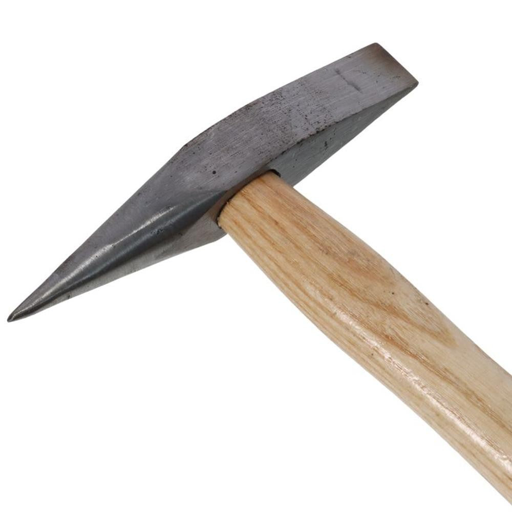 Martelo de Lascar de Solda 10 Oz/300g, Martelo de Eletricista com Cabo de Madeira para Remover e Reparar