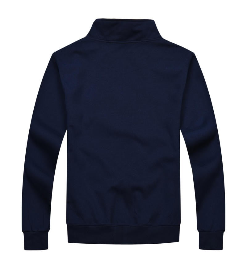 Cotton men's and women's standing collars, zippered jackets, spring and autumn cardigans, customized printing, logo embroidery