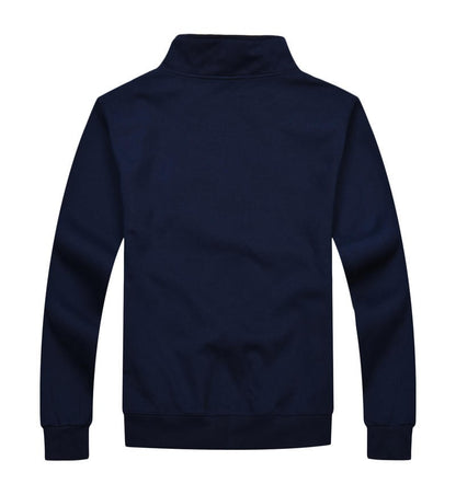 Cotton men's and women's standing collars, zippered jackets, spring and autumn cardigans, customized printing, logo embroidery