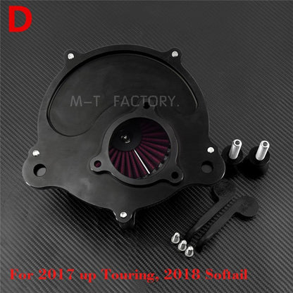 Black Spike Air Cleaner Intake Filter For Harley Sportster XL 883 Dyna V-Rod Softail Fat Boy Touring Ultra FLHR FLHX FLSTNSE