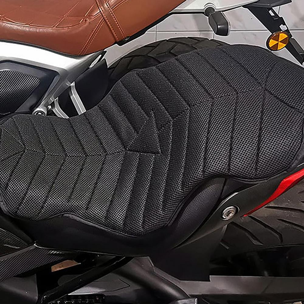 Almofada de Assento de Moto Protetor Solar Almofada de Assento Duplo de Moto Andar Impermeável Respirável Almofada de Ar Acessório de Moto