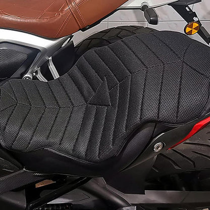 Almofada de Assento de Moto Protetor Solar Almofada de Assento Duplo de Moto Andar Impermeável Respirável Almofada de Ar Acessório de Moto