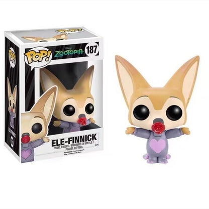 Funko Pop! Nick Wilde Zootopia Judy Hopps Flash Bonecos de Ação Edição Limitada Modelo de Estatueta Bonecos de Brinquedo Figura de Vinil Presente Infantil