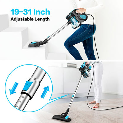 Aspirador de Pó com Fio INSE I5 Sucção Potente 18Kpa Motor 600W Aspirador Vertical Portátil para Casa, Pelos de Animais, Piso Duro