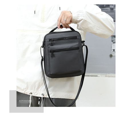 Man Classic Messenger Bag Men's Multifunction Shoulder Sling Pack Nylon Business Crossbody Flap Male Simple Handbags