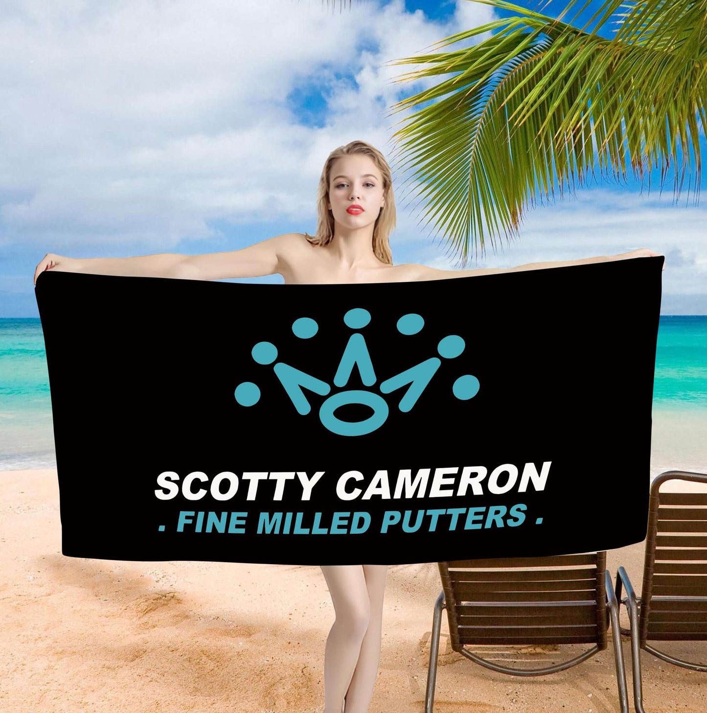 Beach Towel S-Scotty C-Cameron Printed Towel White thread One Piece Anime Bath Towel 75x150cm Bathroom Shower Washcloth Home