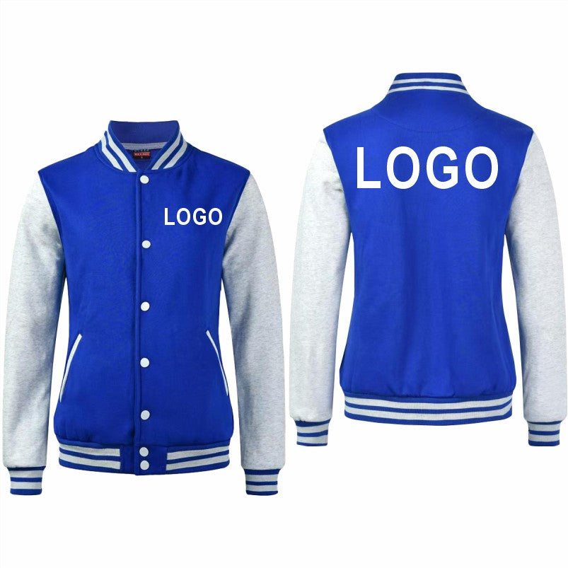 High Quality Baseball Uniforms Warm Jacket All-match Plus Velvet Jacket Custom Printing Embroidery LOGO Costume Varsity Jacket