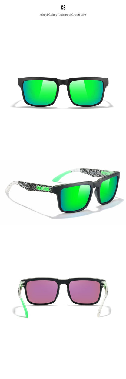 KDEAM PLUS Size Fishing Sunglasses Men 64mm Width Larger Size Polarized Sunglasses For Driving Night Vision Goggles