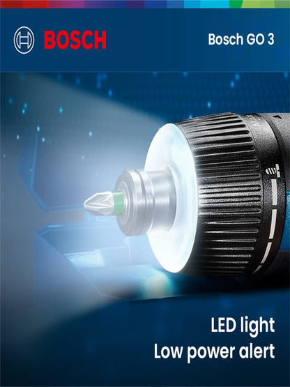 Parafusadeira Elétrica Bosch GO 3 3.6V 5Nm Parafusadeira Recarregável sem Fio GO3 Bosch Ferramenta Elétrica Multifuncional