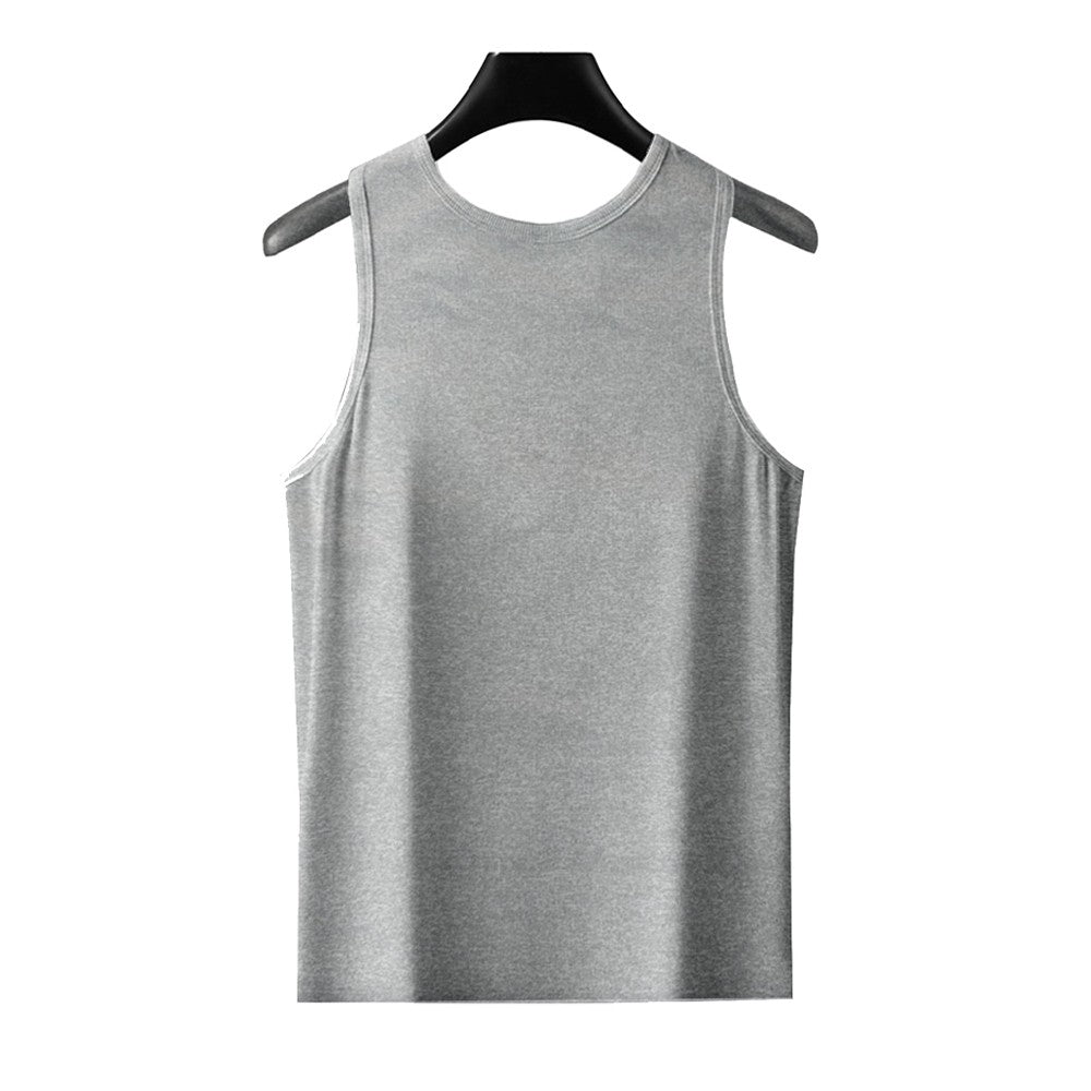 Men's Sport Slim Vest Summer Breathable Sleeveless Round Neck Gym Exercise Running Tank Top Male Sport Fitness Tees Undershirt