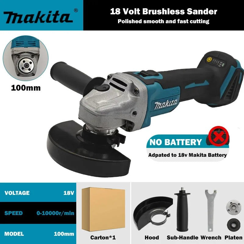 Esmerilhadeira Angular Sem Fio Makita DGA404 Original Brushless Máquina de Polir e Cortar Ferramenta para Bateria Makita 18V