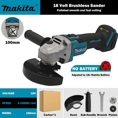 Esmerilhadeira Angular Sem Fio Makita DGA404 Original Brushless Máquina de Polir e Cortar Ferramenta para Bateria Makita 18V