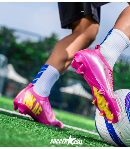 New Men Soccer Shoes TF/FG Society Match Cleats Football Field Boots Indoor Professional Training Original Women Football Shoes