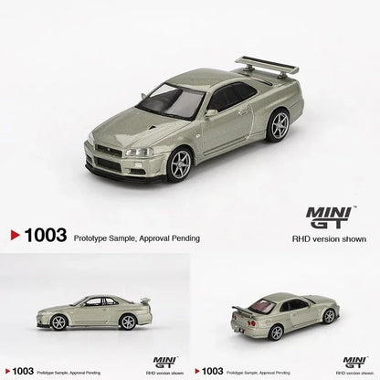MINIGT Em estoque 1:64 Porsche Lamborghini Bugatti Pagani BMW McLaren Nissan Diecast Dior Car Modelo Coleção Miniatura Para