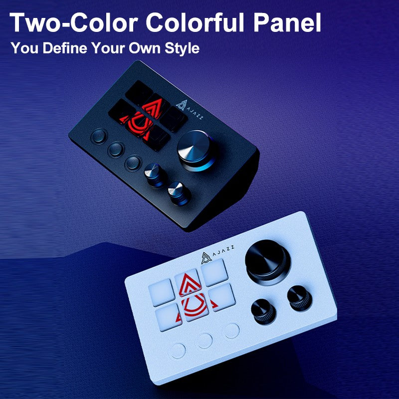 Ajazz AKP03E Desktop Helper Desk Console Panel Controller Teclado Mini com Botões Programáveis para Diversos Cenários