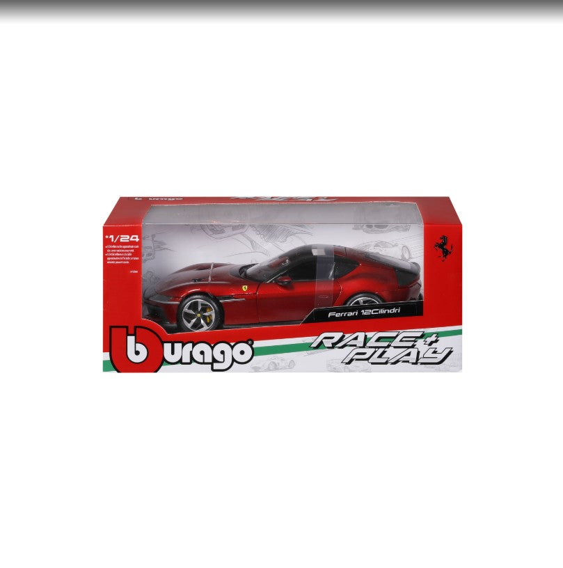 Burago 1:24 499p 83 Ferrari 12cilindri Liga de Metal Modelo de Carro em Miniatura por Fundição Coleção Simulação Ornamento Brinquedos Personalizados Presente