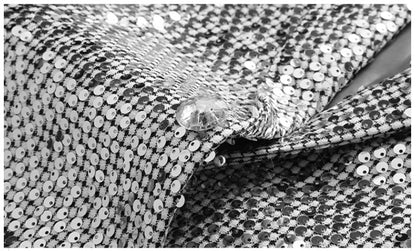 High-quality Sequined Suits Men Clothing Gold / Silver Autumn / Winter New Male Wedding Banquet Party Dress Blazer and Pant