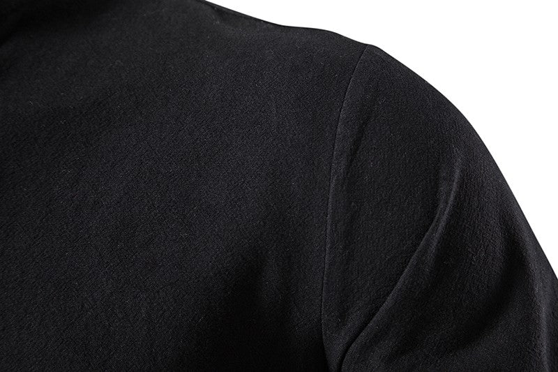 King Billion Men's Shirts Casual Men Cotton Linen Long Sleeve T-shirt Spring Autumn Vintage Shirt US Size Drawstring Neck