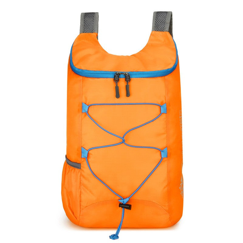 High-density lightweight waterproof nylon sports bag, multifunctional outdoor folding backpack Suitable for camping Hiking