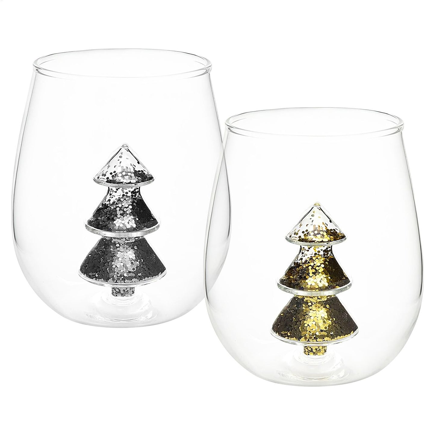 Óculos de Natal Copos Antiderrapante Árvore de Natal Dentro Caneca Taças de Vinho Xícaras de Café Beber Café Leite Caneca Presente para Amantes