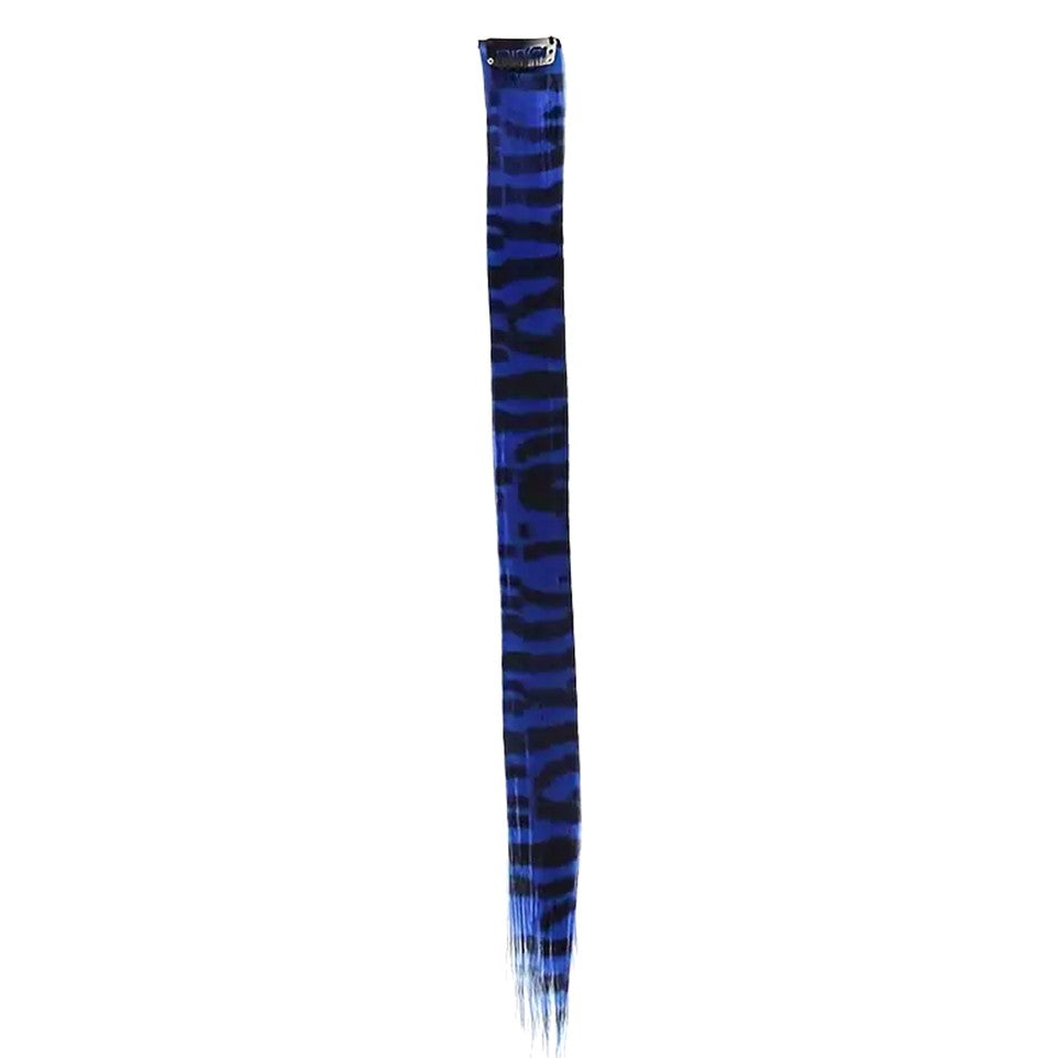 Synthetic Feather Hair Extension Colorful Fake Hair Clip In One Piece Hairpiece For Women Cosplay Party Y2K Style