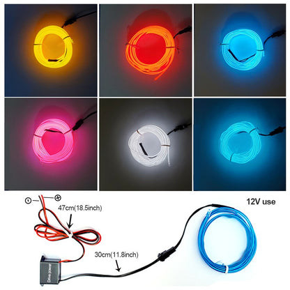 BLALION 12V Motorcycle LED Ambient Decorative Strip Light Car DRL Styling Flexible Atmosphere Lights APP Control Waterproof Lamp