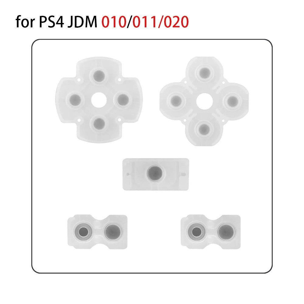 1-10Sets Replacement Conductive Rubber Pads for PS4 Controller Silicone Buttons Joystick Pads JDM-010/030/040/050 Repair Part