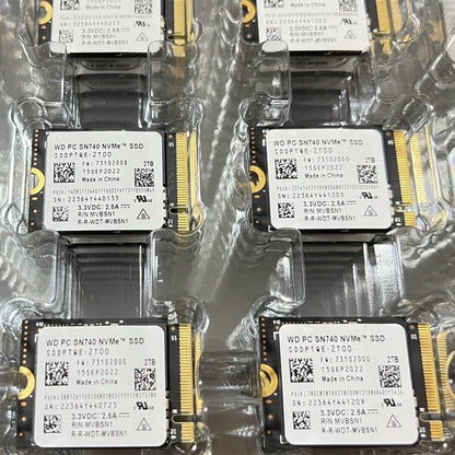 Western Digital WD SN740 SN5000S M.2 2230 SSD 2TB 1TB 256GB NVMe PCIe Gen4 x4 para Microsoft Surface Pro X Laptop 3 Steam Deck