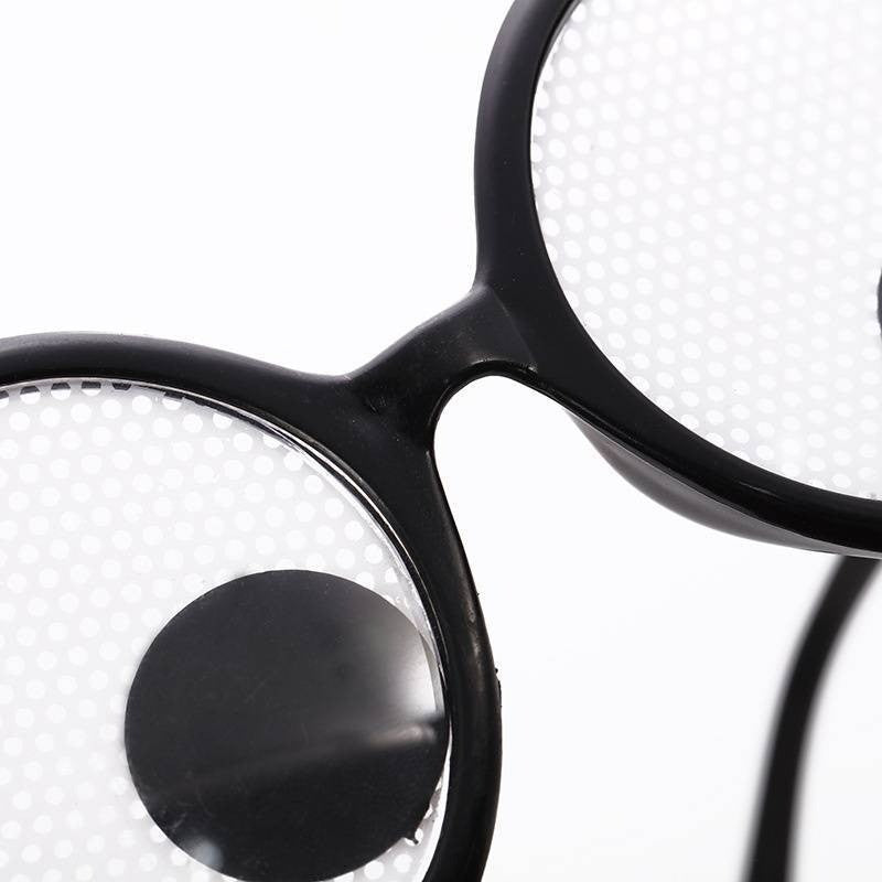 Funny Glasses for Cosplay Eyeball Rolling Glasses Costume Eyeglasses Halloween Costumes Accessory XKYJ01