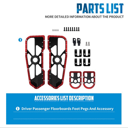 Plataformas Dianteiras para Motocicleta, Apoio de Pé Traseiro para Passageiro, Pedaleiras para Harley Touring Road King Street Glide Softail Fat Boy 1986-2025