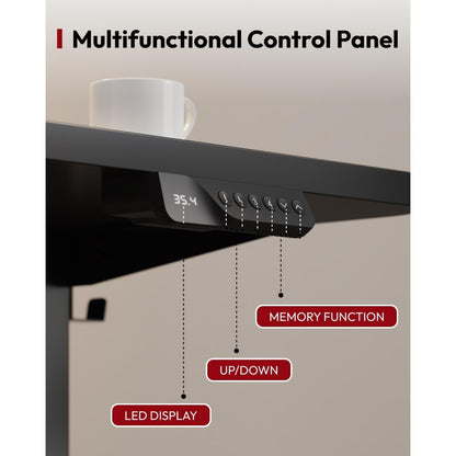 Standing Desk Height Adjustable Electric Stand up Desk 71x32 Inches Sit Stand Home Office Desk with Splice Board