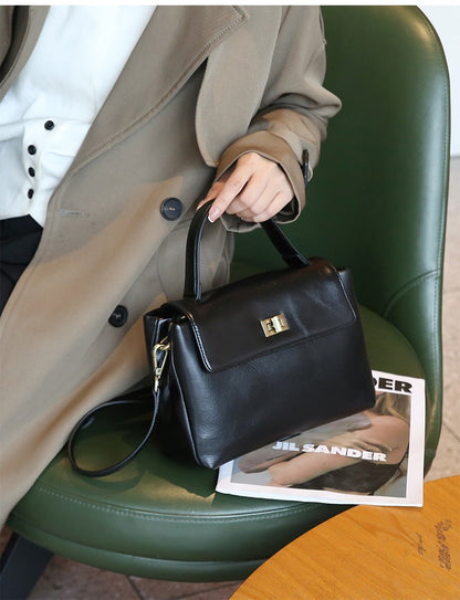 Women Cowhide Genuine Leather Tote Bag Lady Designer Luxury Soft Leather Handbag Fashion Crossbody Bags Female Shoulder Handbag