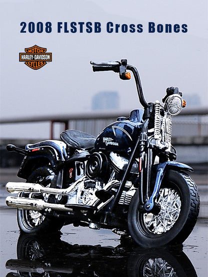 Maisto 1:18 Harley-Davidson 2008 FLSTSB Cross Bones Alloy Street Motorcycle Model Diecasts Metal Toy Collection Children Gifts