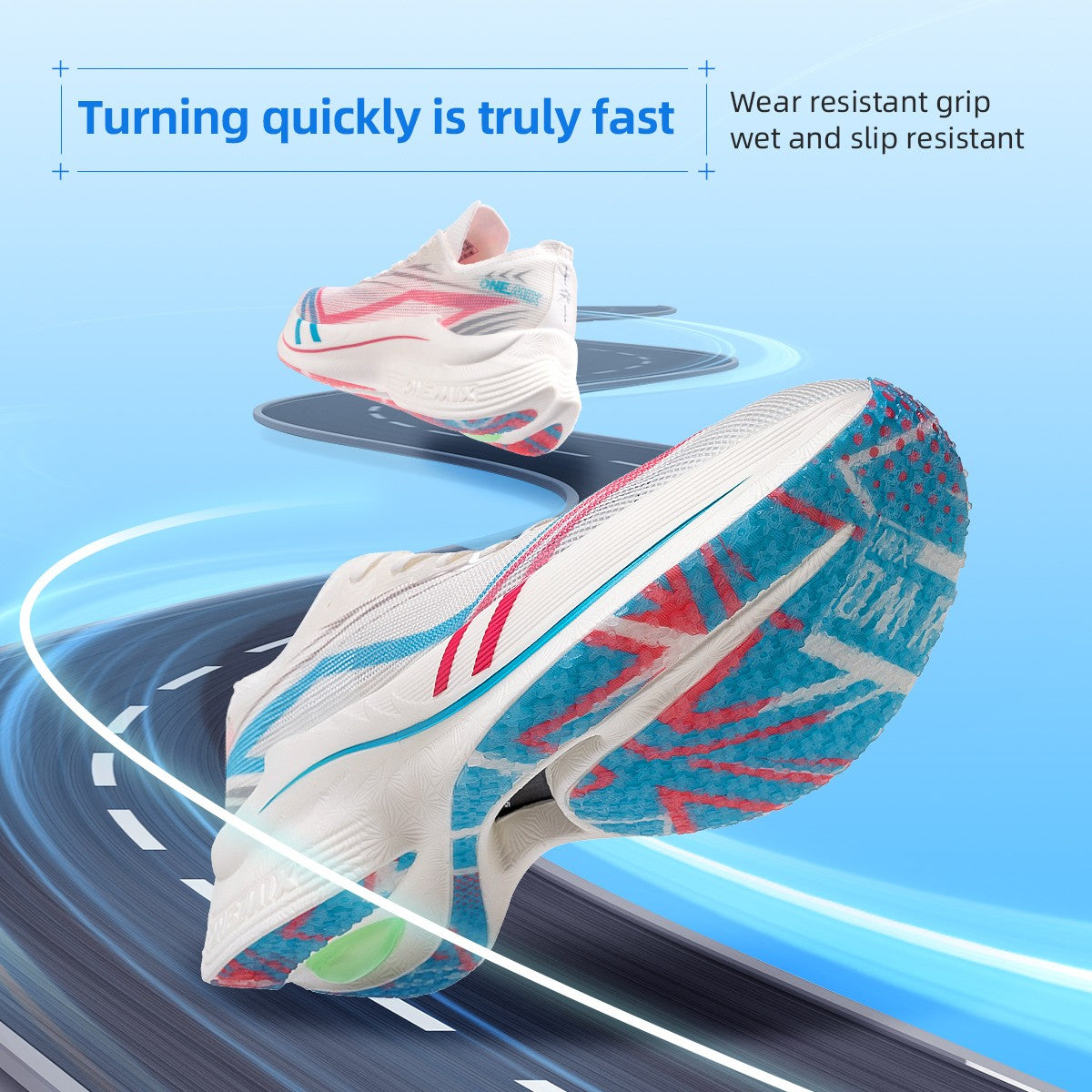 ONEMIX New Marathon Carbon Plate Running Racing Shoes Men Professional Stable Support Shock-relief Ultra-light Rebound Sneakers