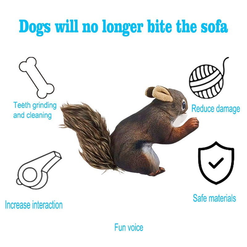 Pets Dog Chew Stuffed Funny Rabbit Squirrel Shape Squeak Pet Plush Toy Apply To Training Exercise Simulation Animal Toys