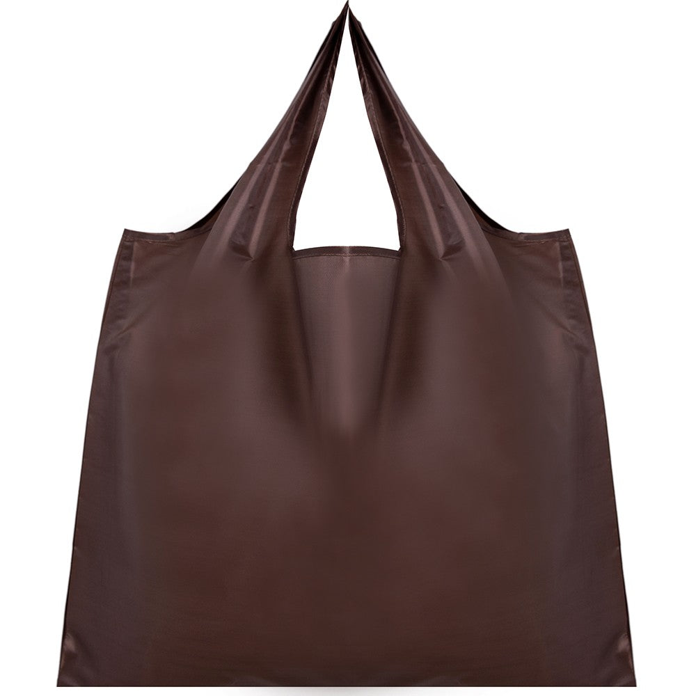 Thick leisure style nylon large handbag environmental friendly reusable polyester portable shoulder bag foldable shopping bag