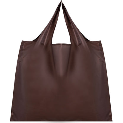 Thick leisure style nylon large handbag environmental friendly reusable polyester portable shoulder bag foldable shopping bag