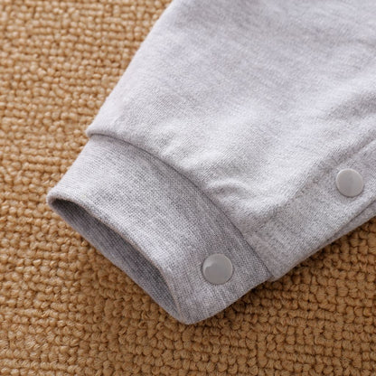 Roupa de Bebê Menino Ternos de Cavalheiro Roupinhas Manga Longa Macacão Fantasia Para Bebê Romper 100% Algodão Primavera e Outono